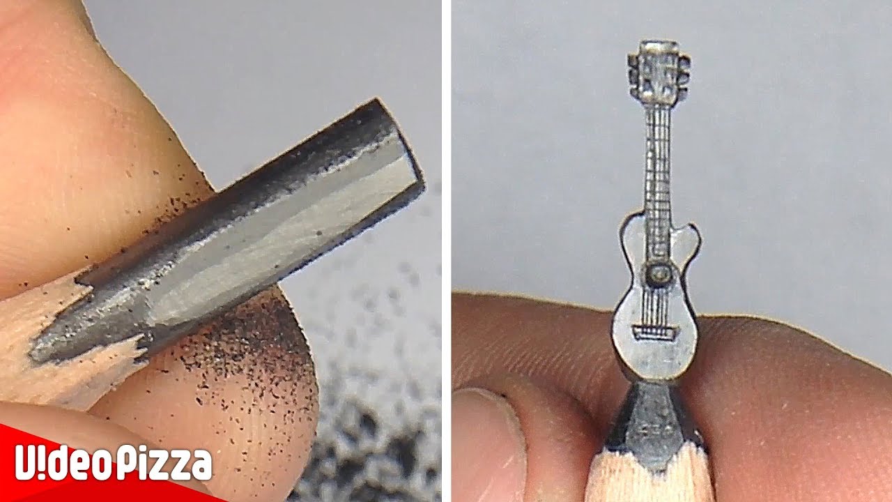 【衝撃】最小0.1mmの鉛筆芯アートが凄すぎた【Video Pizza】