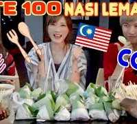 【Cody & Lizz Chloe】 100 Malaysian Satay Skewers & 30 Tasty Nasi Lemak Challenge !! [CC Available]