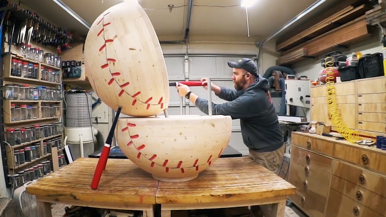 驚くべき超人!!Amazing Baseball Chair Woodwork Project!