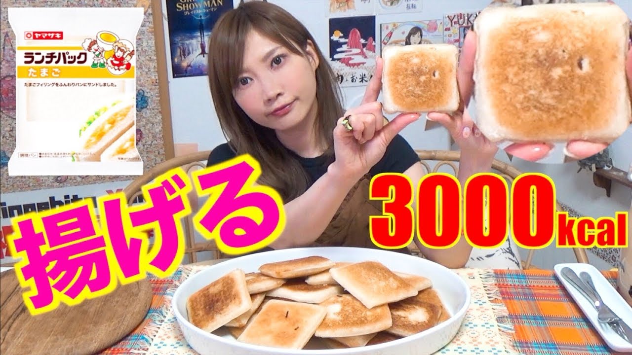 【High Calorie】 FRIED “LUNCH PACK” IS ULTRA TASTY!! [Peanuts, Egg, Tuna Mayo..Etc] 3000kcal[Use CC]