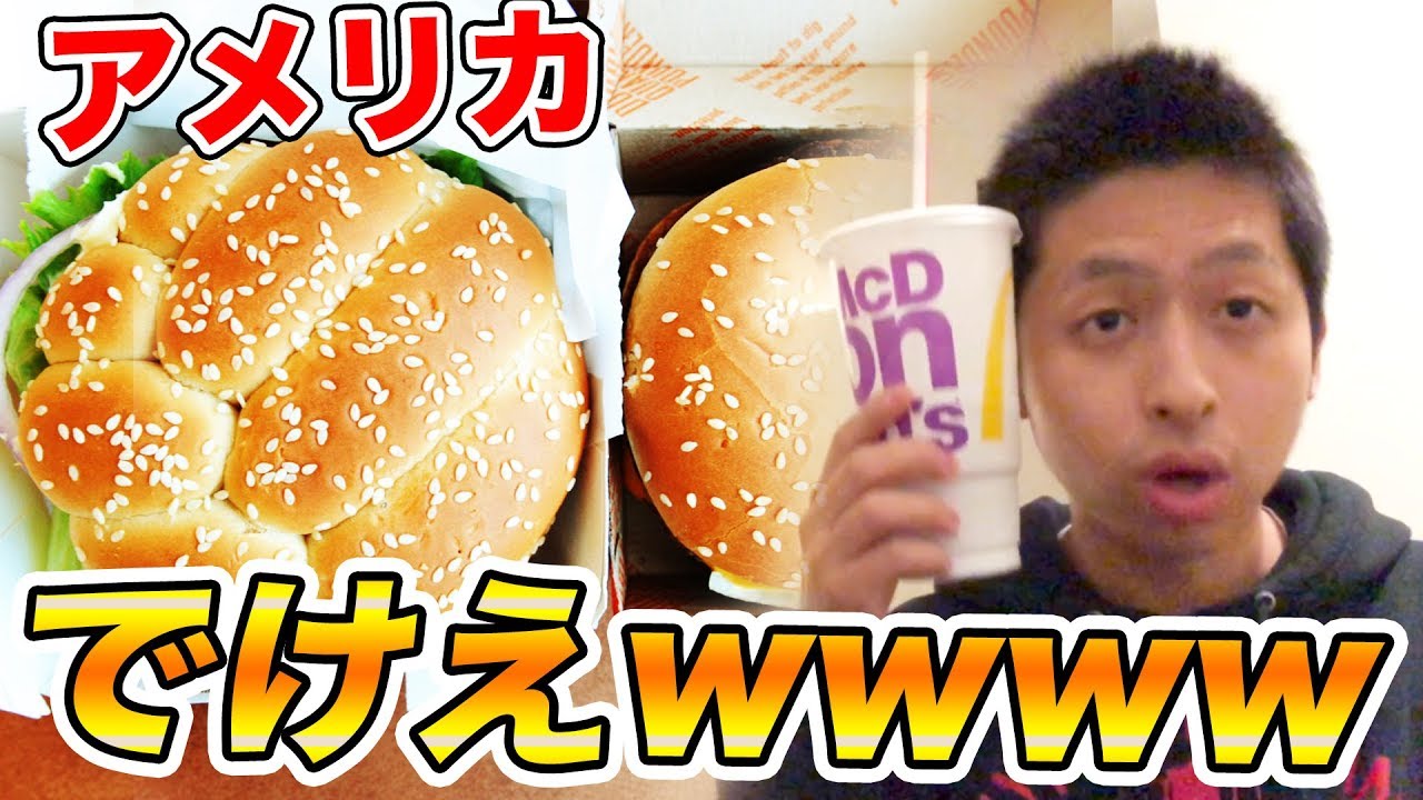 【ゆる動画】アメリカサイズのマクドナルドLサイズビックマック買ってみたら・・・