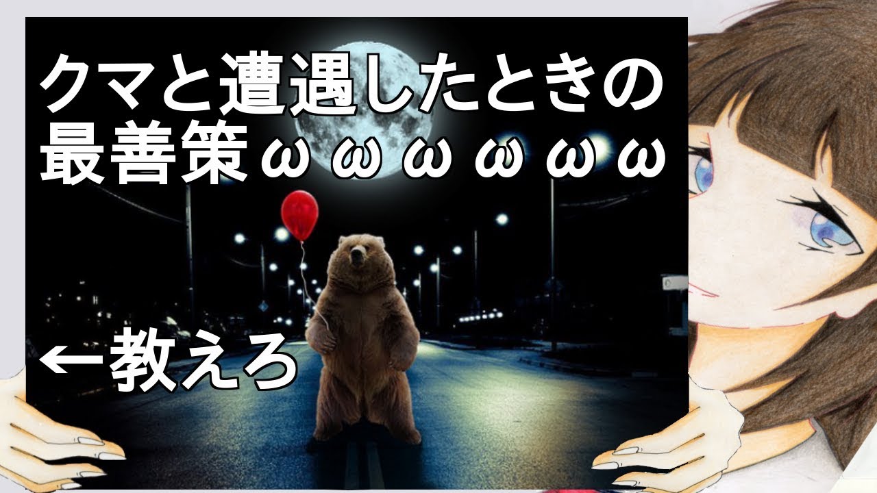 クマと遭遇したときの最善策ωωωωωωωω【2ch】