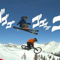 【神業】スキーとMTBでダウンヒルで滑り降りる！【Video Pizza】