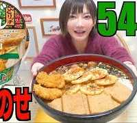 【MUKBANG】 [Calorinist Meal] Donbei “Do-Rich” All Over Udon Noodles [5Kg] 5470kcal [CC Available]