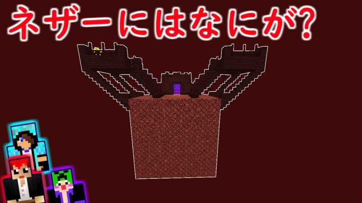 【マインクラフト】何もない世界のネザーはどうなってるの･･･？【赤髪のとも】