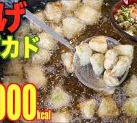 【10000kcal】 Deep Frying 2.5Kg Of Avocado!! Deep Fried Avocado & Salmon Rice Bowl! [Use CC]