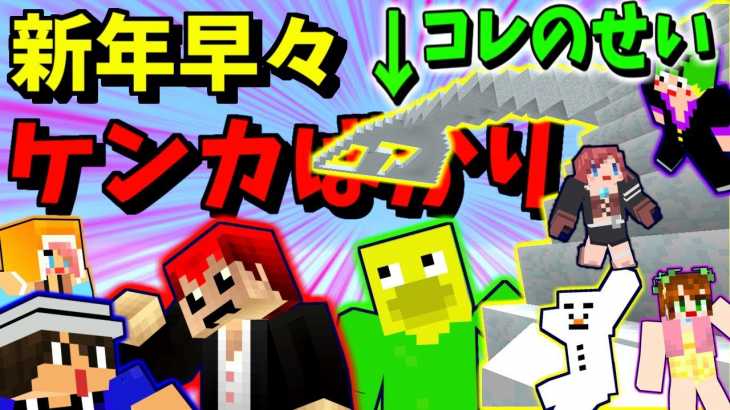 【マインクラフト雪の世界5】2019年!!今年もまたケンカから始まるｗ【赤髪のとも】