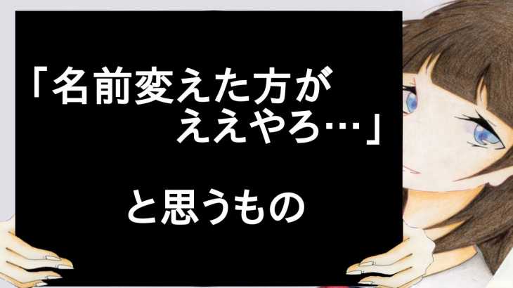 「名前変えた方がええやろ…」と思うもの【2ch】