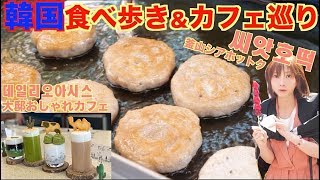 【韓国】食べ歩き＆カフェ[釜山のシアホットク,テグのカフェが最高すぎる！]【木下ゆうか】韓国その⑤