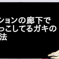 マンションの廊下で鬼ごっこしてるガキの対処法【2ch】