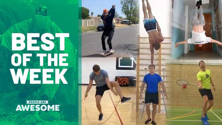 驚くべき超人!!Jump Rope Workout, Badminton & Handstands | Best of the Week